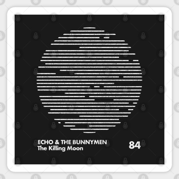 Echo & The Bunnymen / Minimal Graphic Design Tribute Sticker by saudade